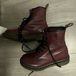 Maroon Dr. Martens size 6